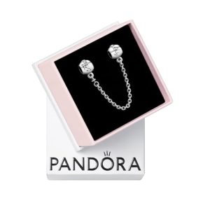 Pandora Family Forever Safety Chain - Compatible Moments - Sterling Silver Charm - Gift with Gift Box